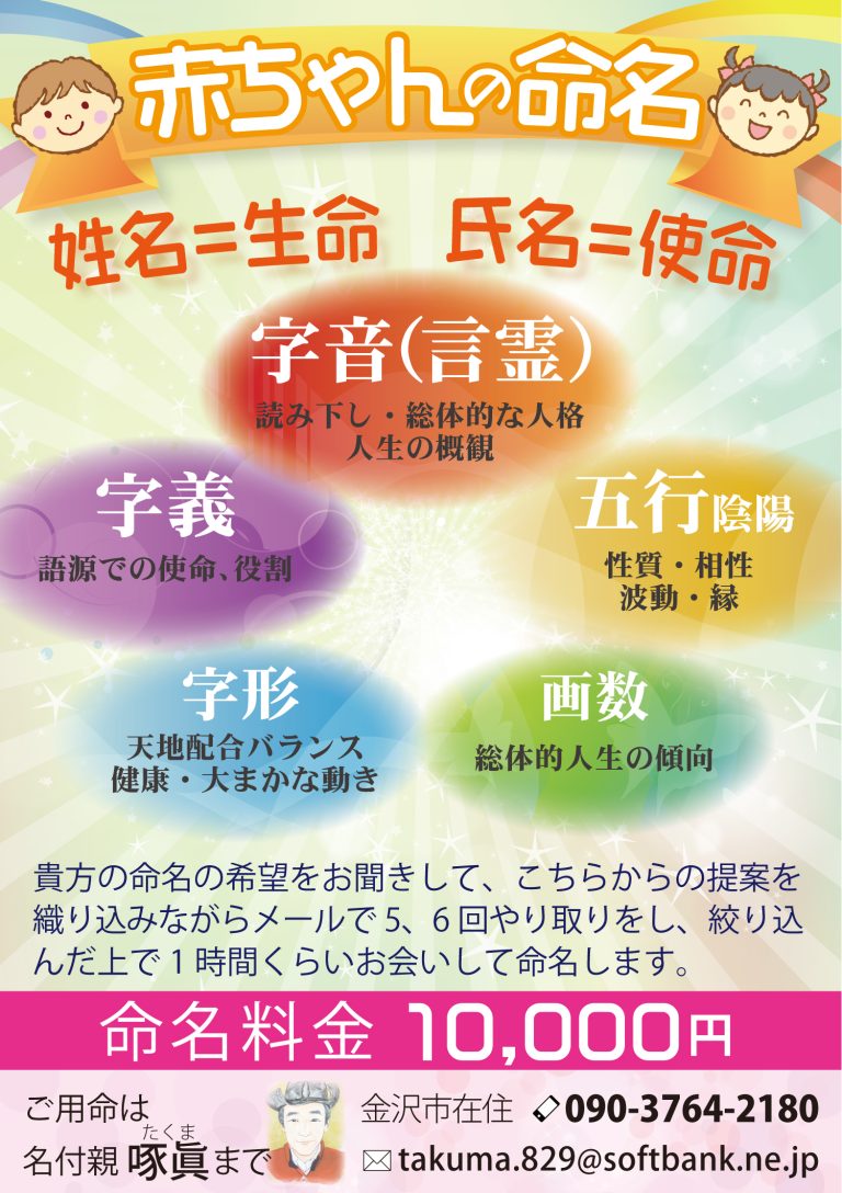 赤ちゃんの命名3